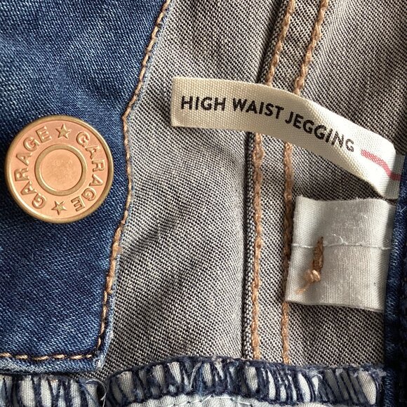 Garage Premium High Waist Jeggings Jeans Women's Size 5 Blue Denim Super Soft - Picture 8 of 8